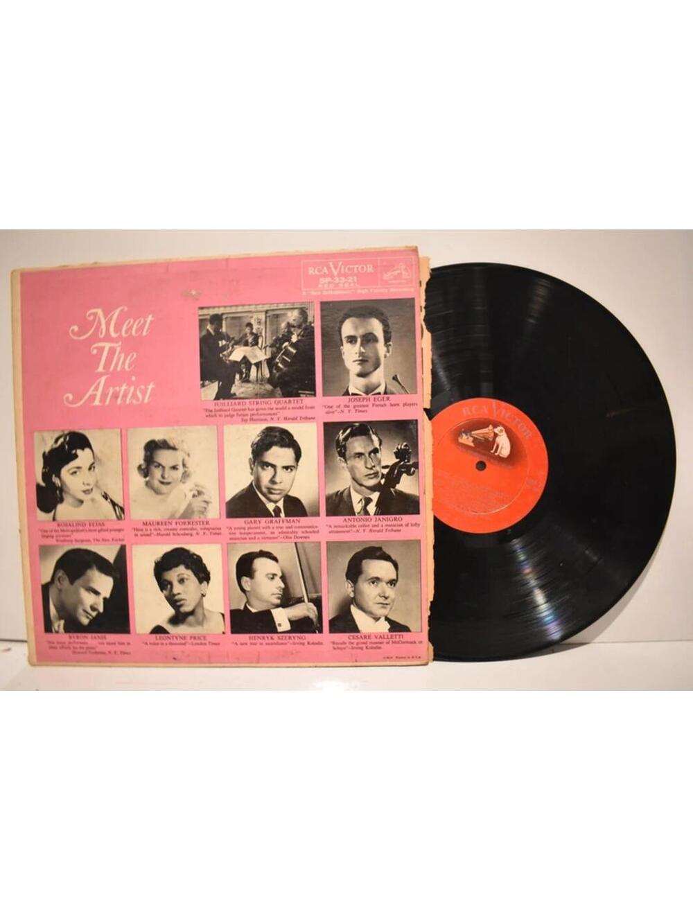 Vintage Vinyl Meet The Artist Various 1959 Mono LP RCA Victor Red Seal SP-33-21